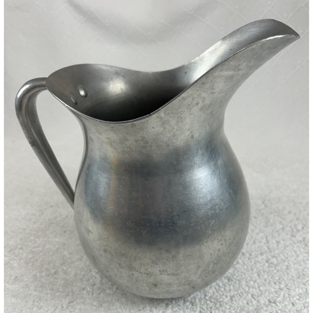 Vintage VIKO Aluminum Pitcher w/Handle Farmhouse Cottage Core Decorative **READ*